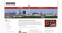 Desktop Screenshot of bebraverlag.de